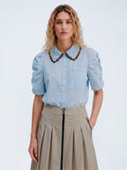 Gossia AllyGO Blouse Bluser Light Blue