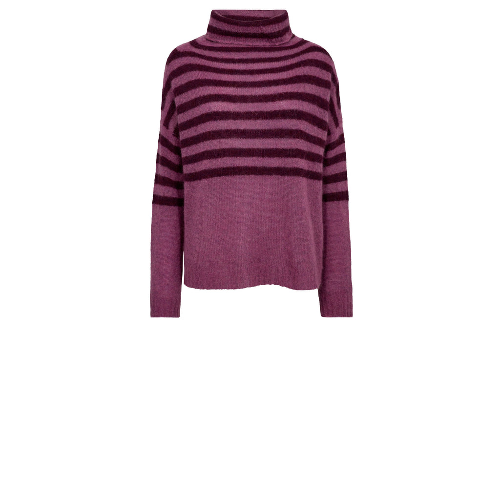 Gossia AmbrosiaGO Sweater Strik Jumper Plum/Dark Plum