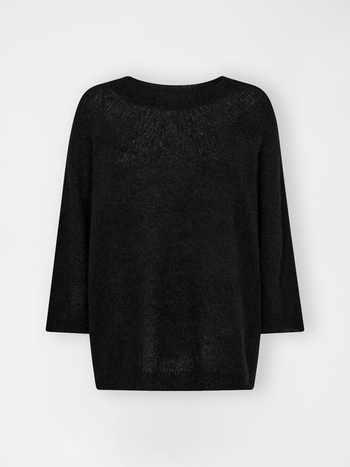 Gossia AmeliaGO Sweater Striktrøje Black