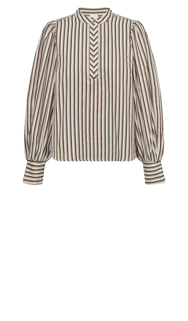 Gossia AnnemaiGO Blouse Bluser Brown Stripes