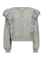 Gossia AnnsofiGO Cardigan Strik Cardigan Light Grey Melange