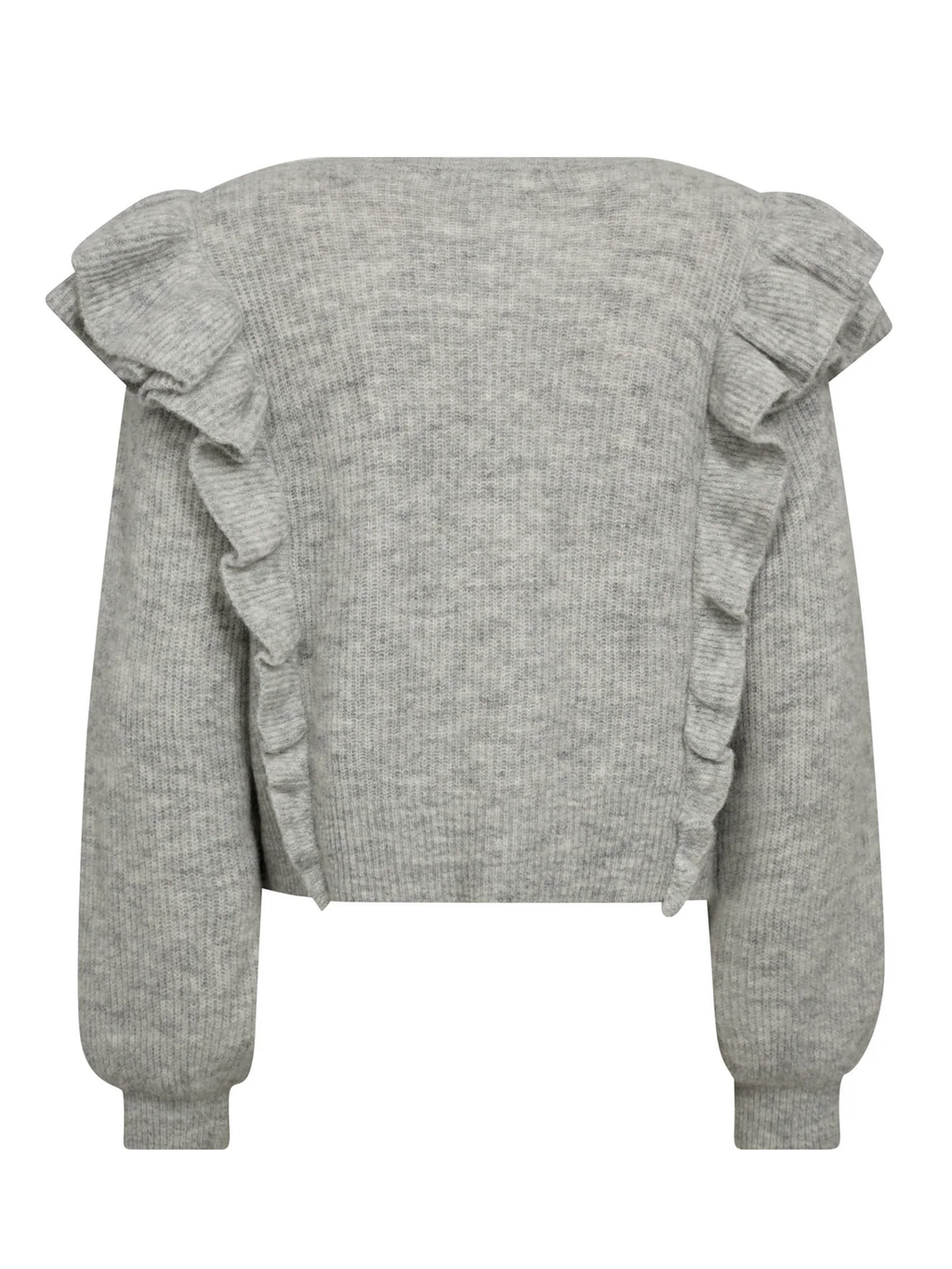 Gossia AnnsofiGO Cardigan Strik Cardigan Light Grey Melange