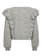 Gossia AnnsofiGO Cardigan Strik Cardigan Light Grey Melange