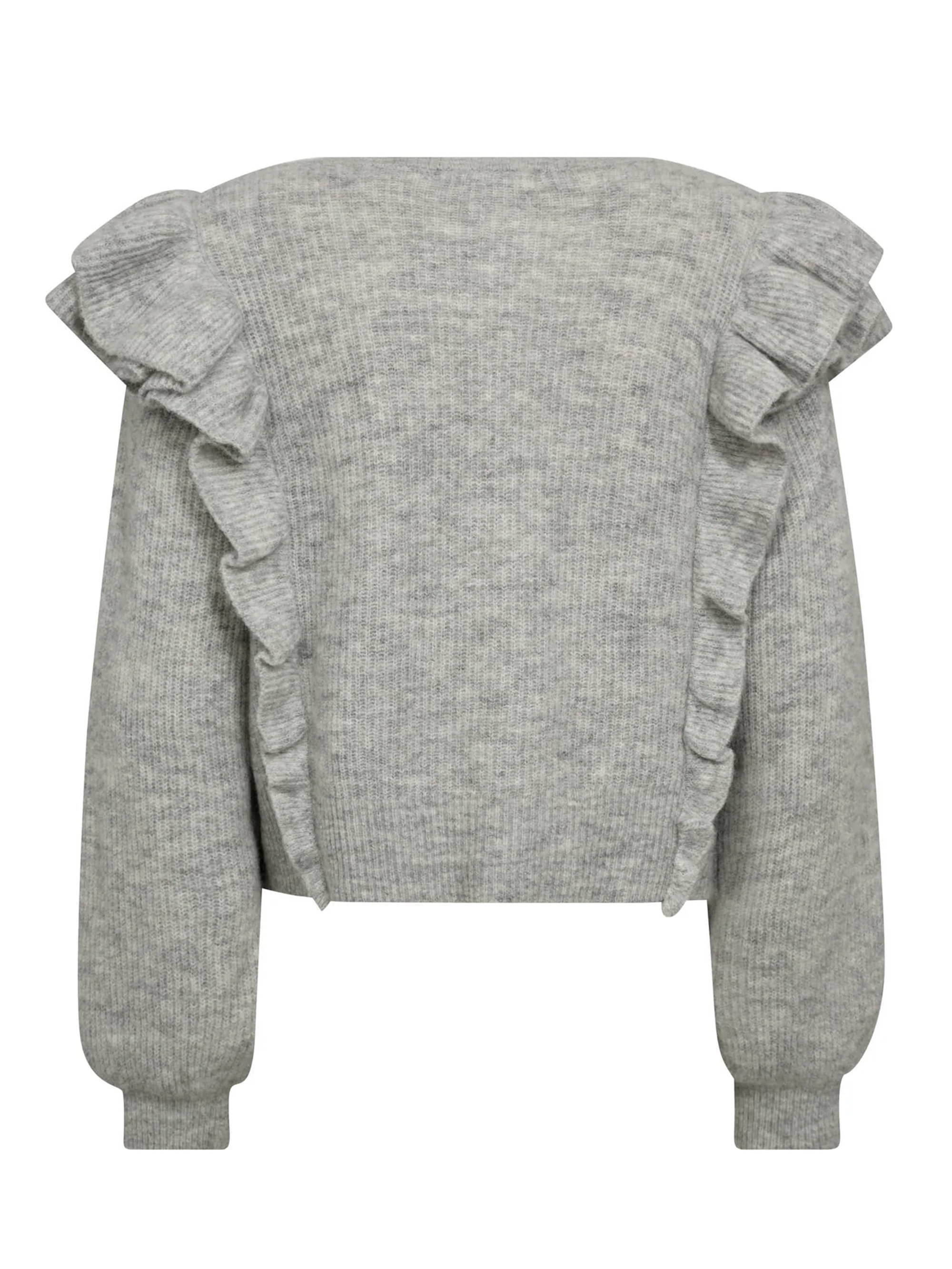 Gossia AnnsofiGO Cardigan Strik Cardigan Light Grey Melange