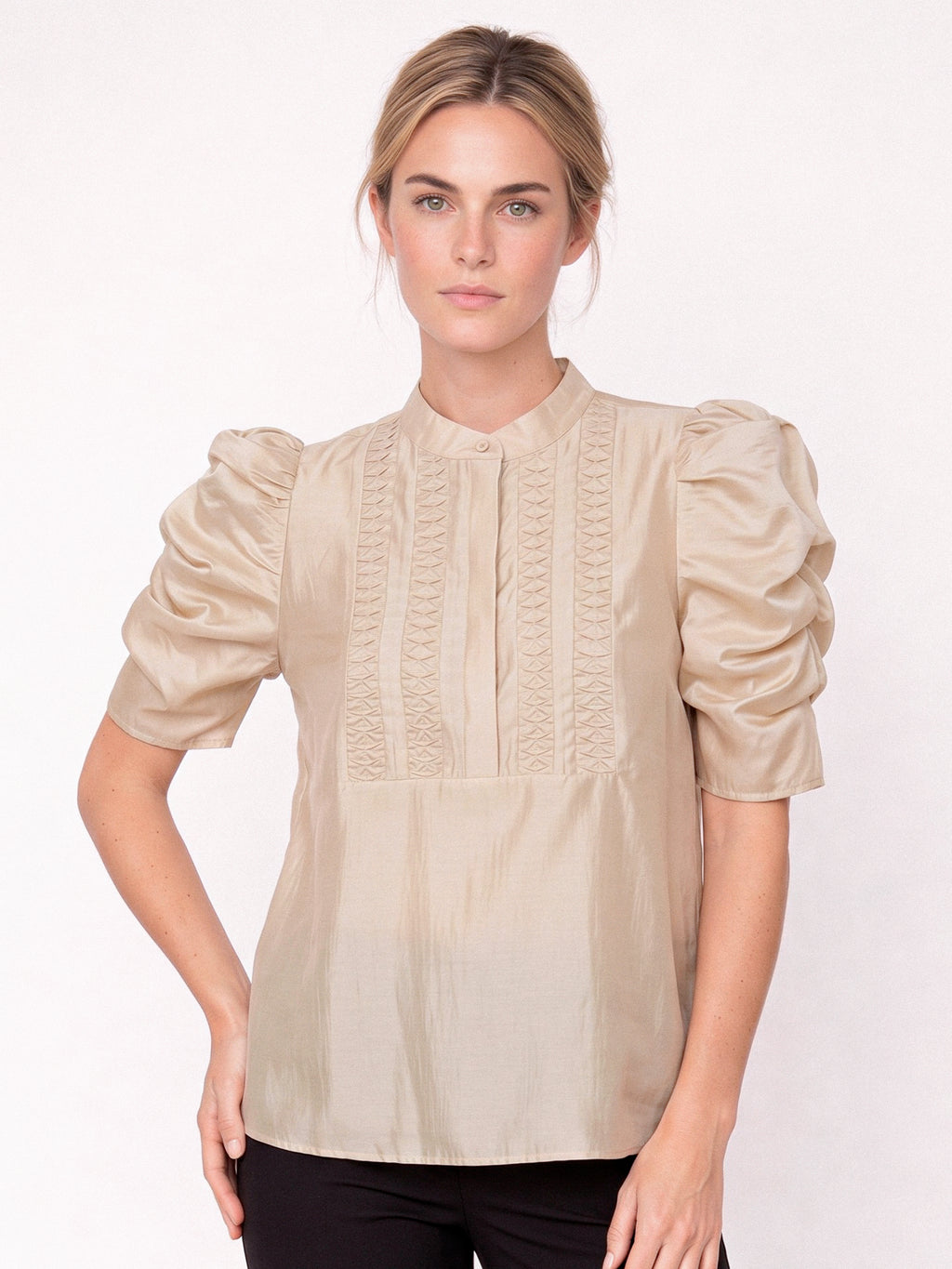 Gossia AnnsofiGO Lull Blouse Bluser Champagne