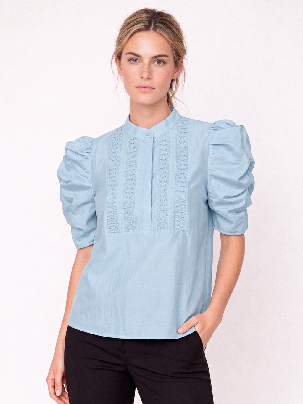 Gossia AnnsofiGO Lull Blouse Bluser Light Blue