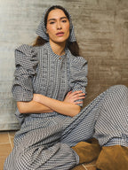 Gossia AnnsofiGO Lullu Blouse Bluser Black Checks