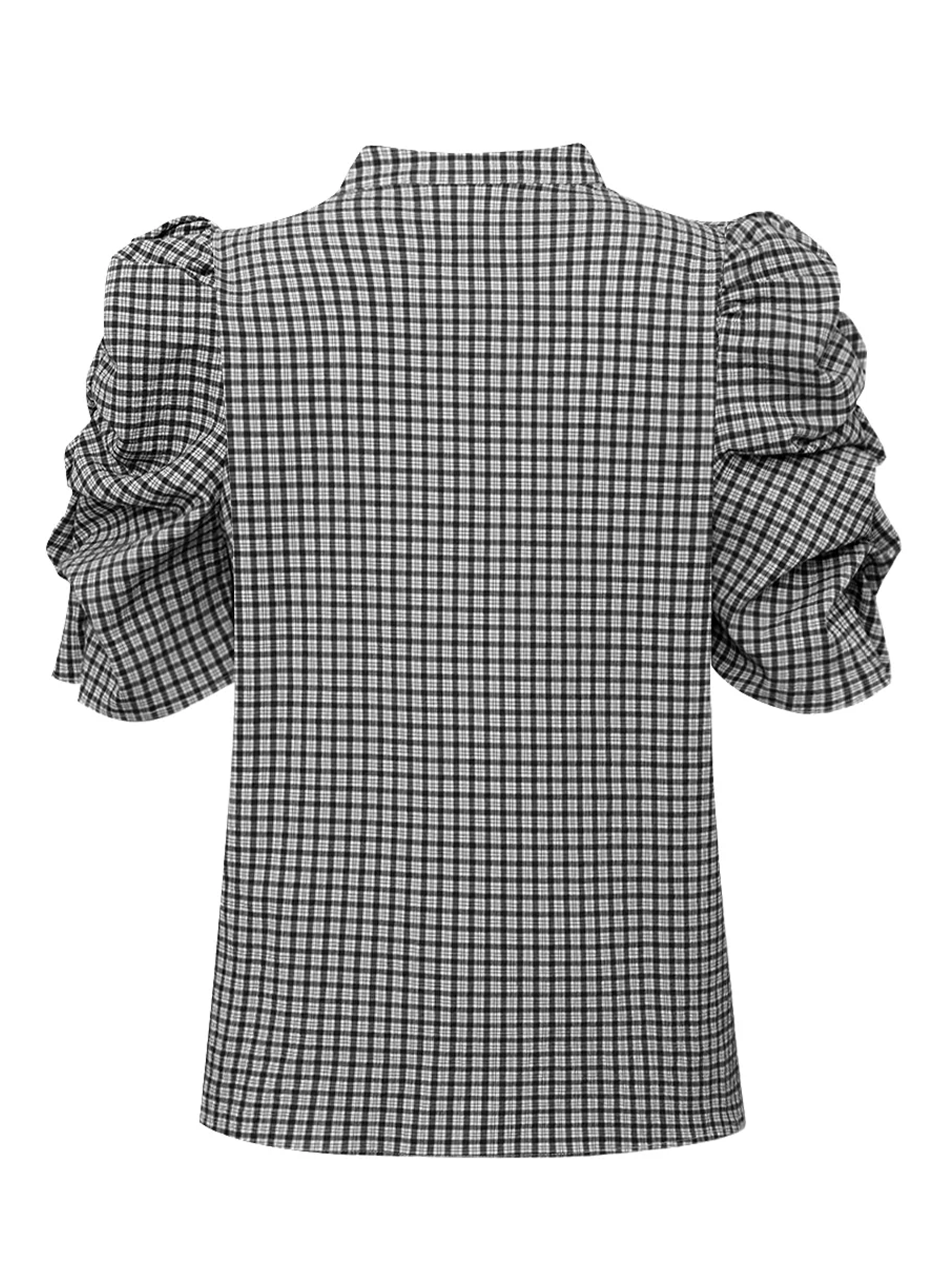 Gossia AnnsofiGO Lullu Blouse Bluser Black Checks