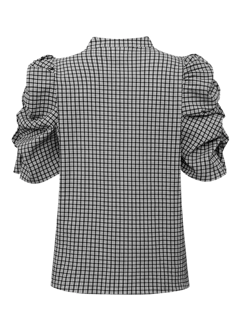 Gossia AnnsofiGO Lullu Blouse Bluser Black Checks