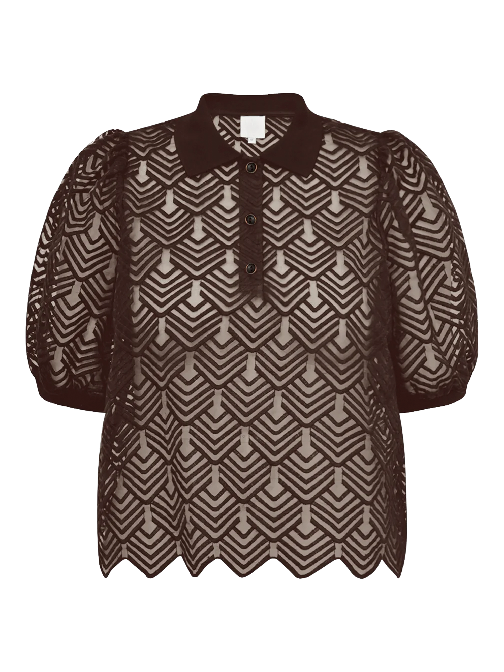 Gossia AvaGo Polo Tee Bluser Chocolate