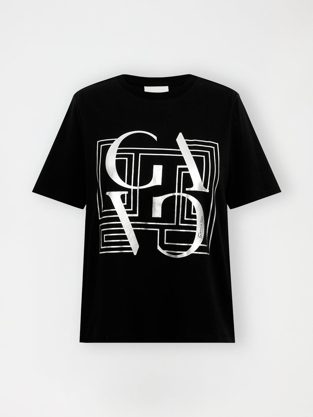 Gossia BasGO Tee T-Shirt Black / Silver Print