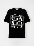 Gossia BasGO Tee T-Shirt Black / Silver Print