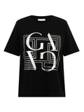Gossia BasGO Tee T-Shirt Black / Silver Print