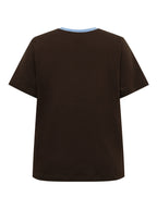Gossia BasGO Tee T-Shirt Chocolate / Blue Print