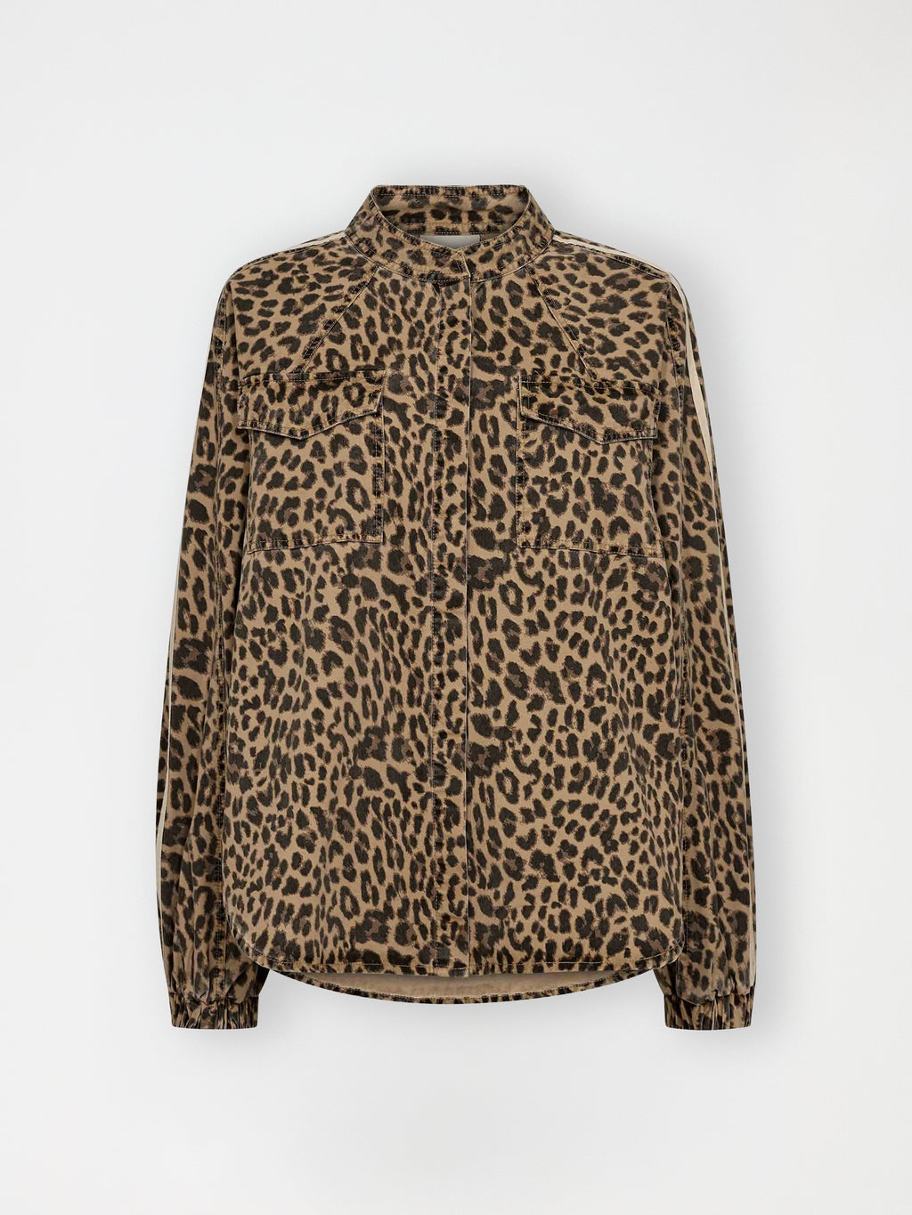 Gossia BasmaGO Jull Jacket Shirt Shirts Leopard Print/Cream Stripe