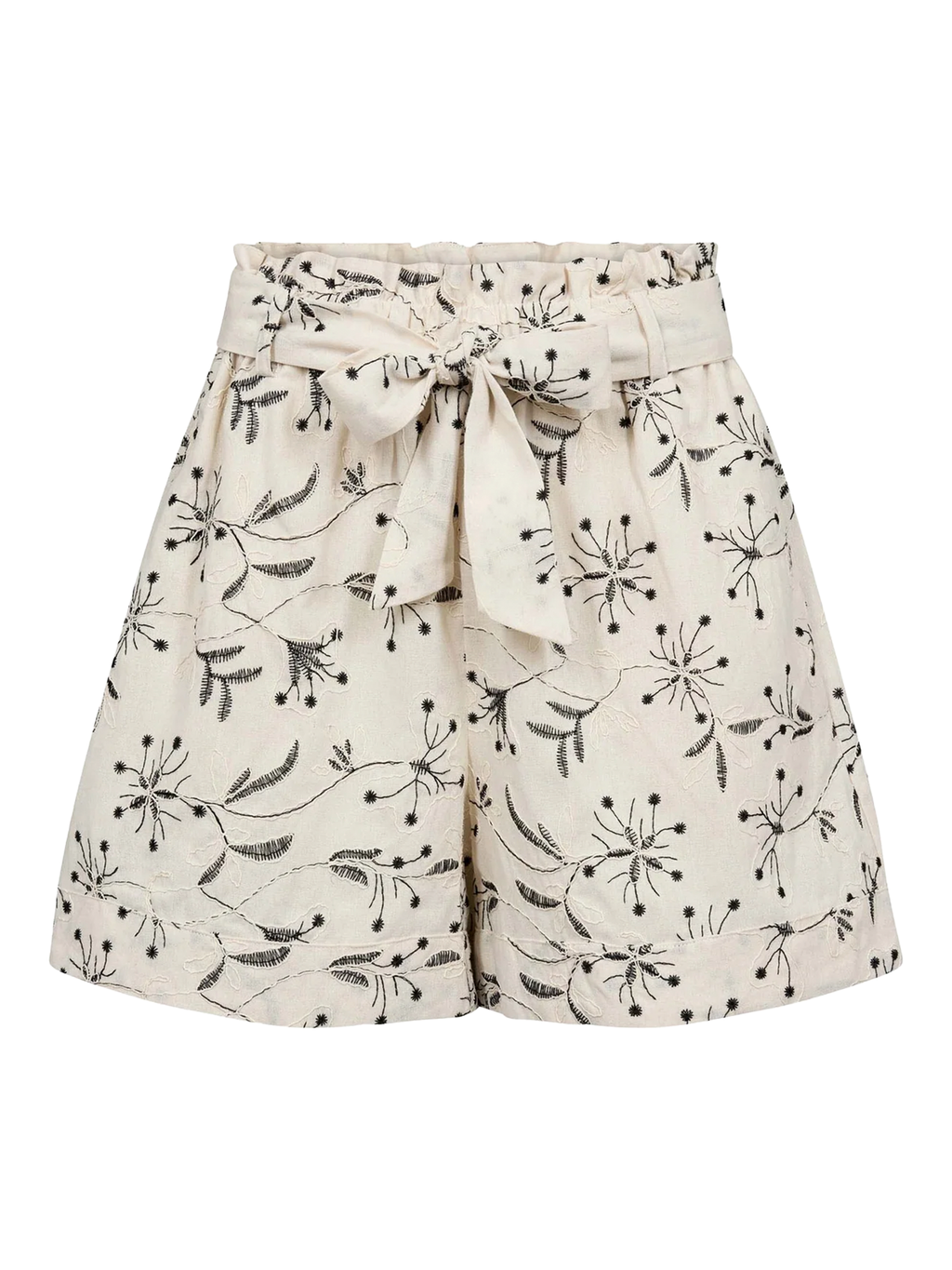 Gossia CarenGO Shorts Shorts Creme - Black embroidery
