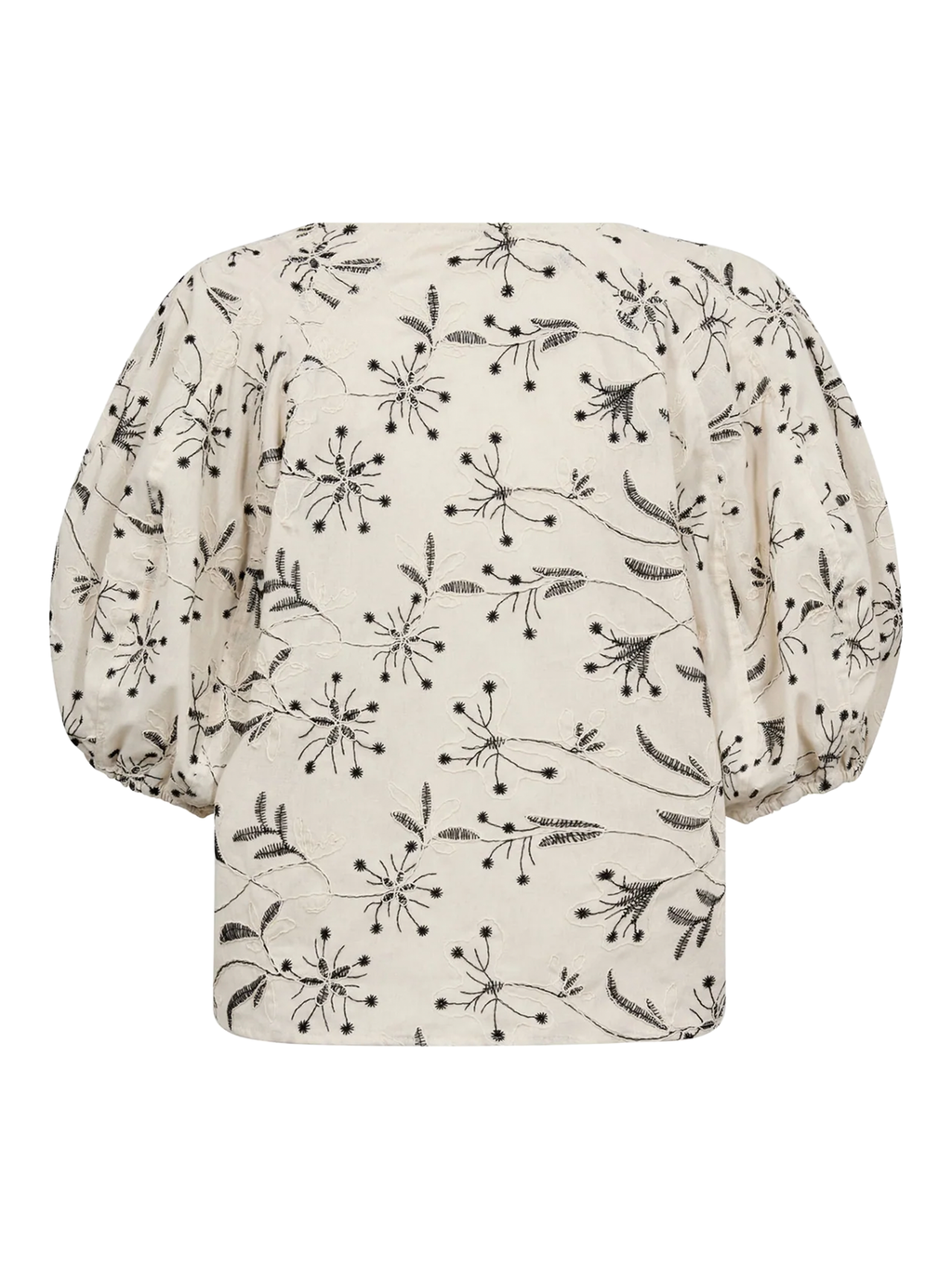 Gossia CarenaGO Blouse Bluser Creme - Black embroidery