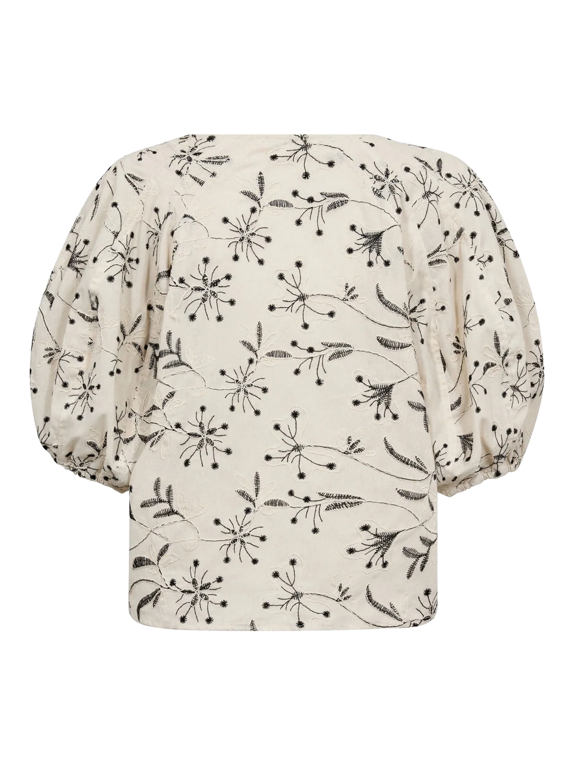 Gossia CarenaGO Blouse Bluser Creme - Black embroidery
