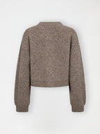 Gossia CarnaeGO Cardigan Strik Cardigan Brown melange