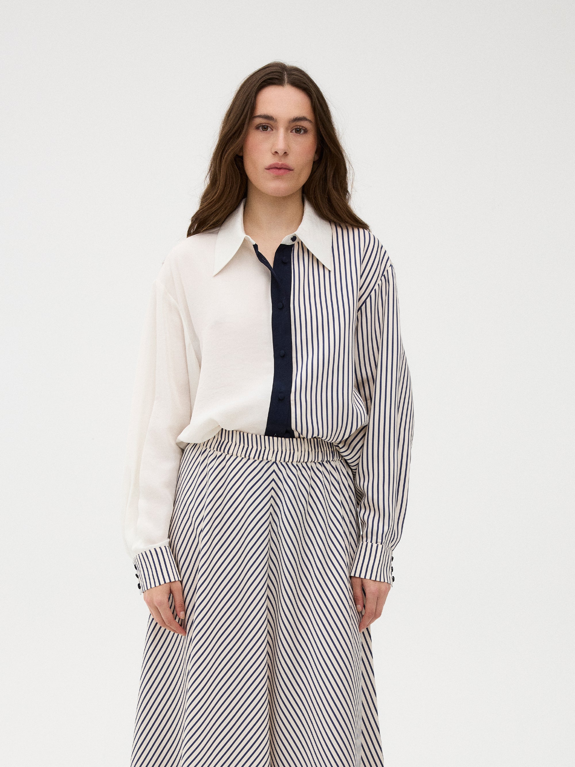 Gossia CecileGO Shirt Shirts Navy Creme Stripes