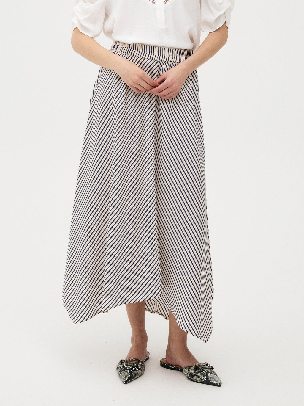 Gossia ClorieGO Skirt Skirts Navy Creme Stripes