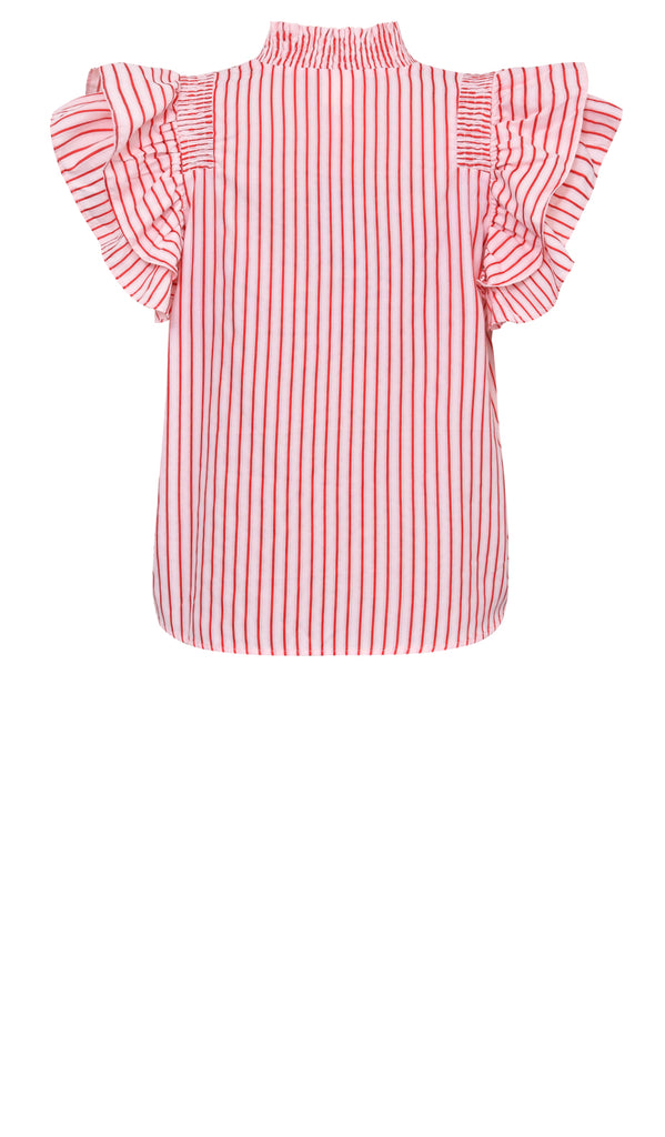 Gossia DalilaGO Blouse Bluser Creme Red Stripes