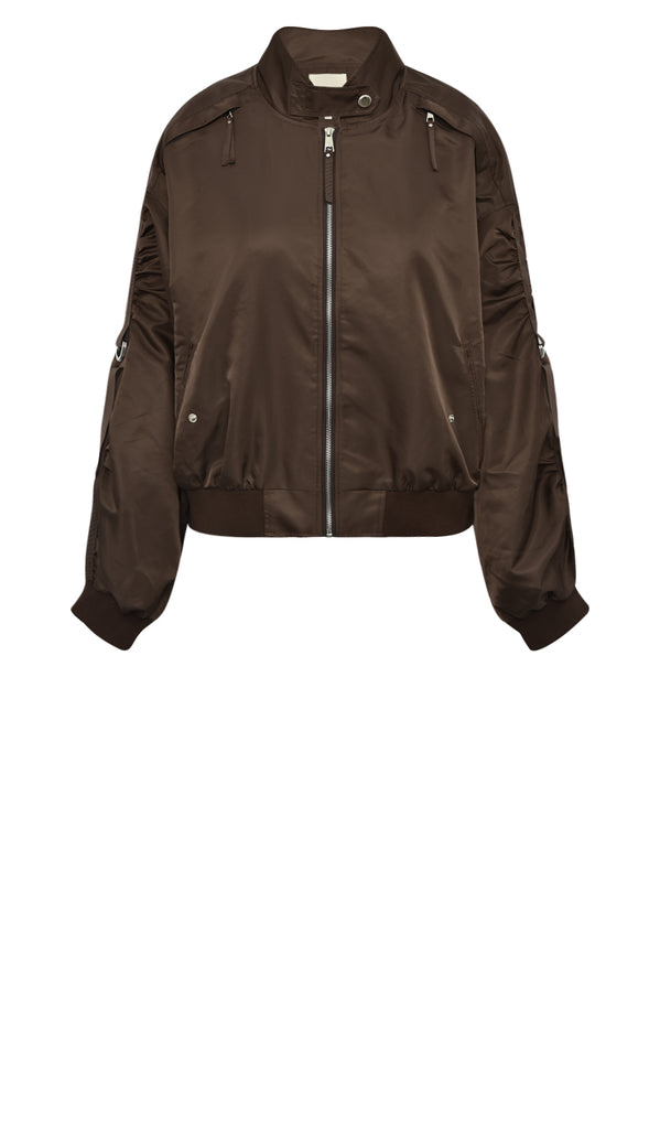 Gossia DamilaGO Bomber Jacket Jakker Caramel Brown