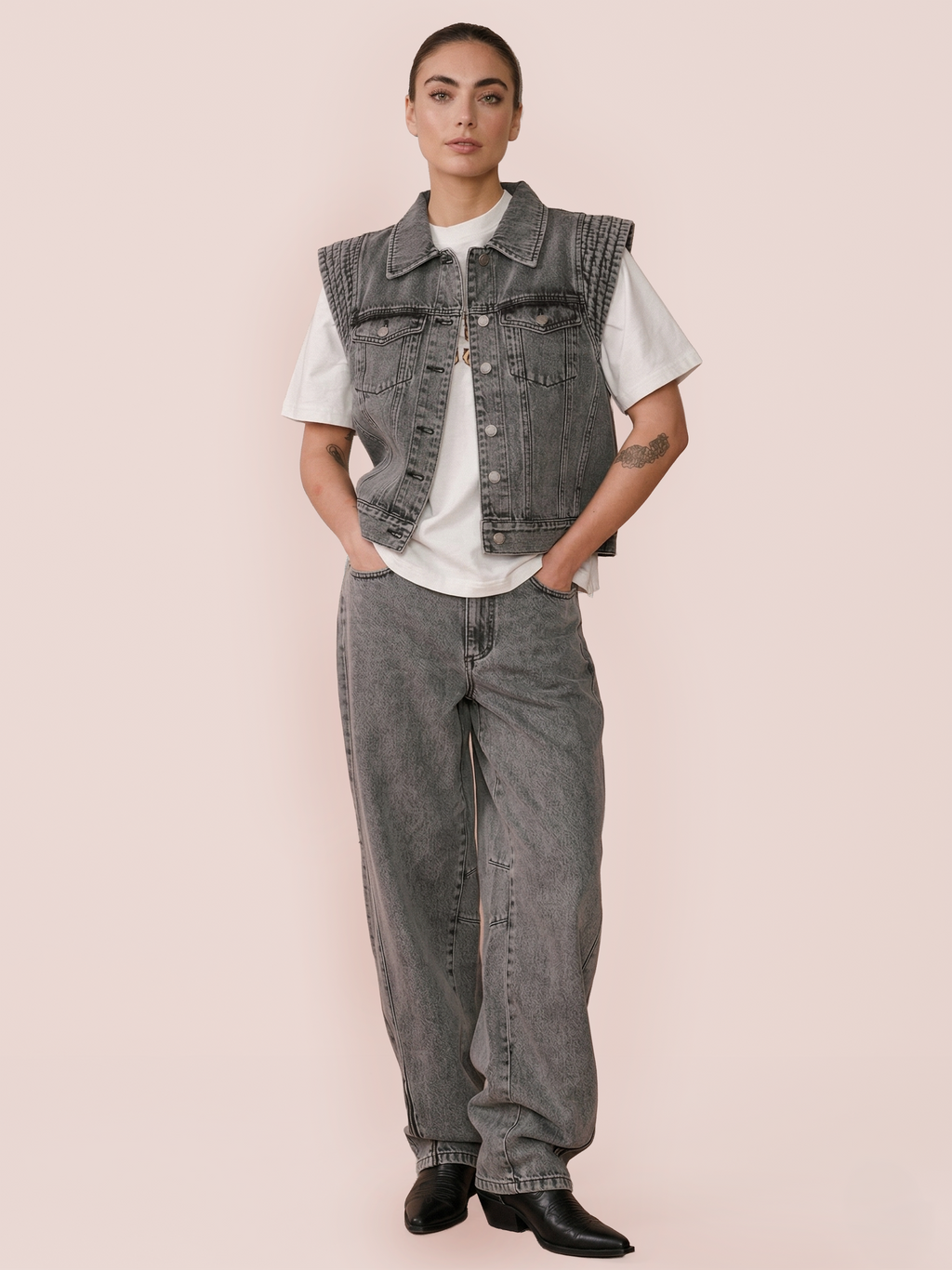 Gossia DawnGO Jeans Pants Grey washed