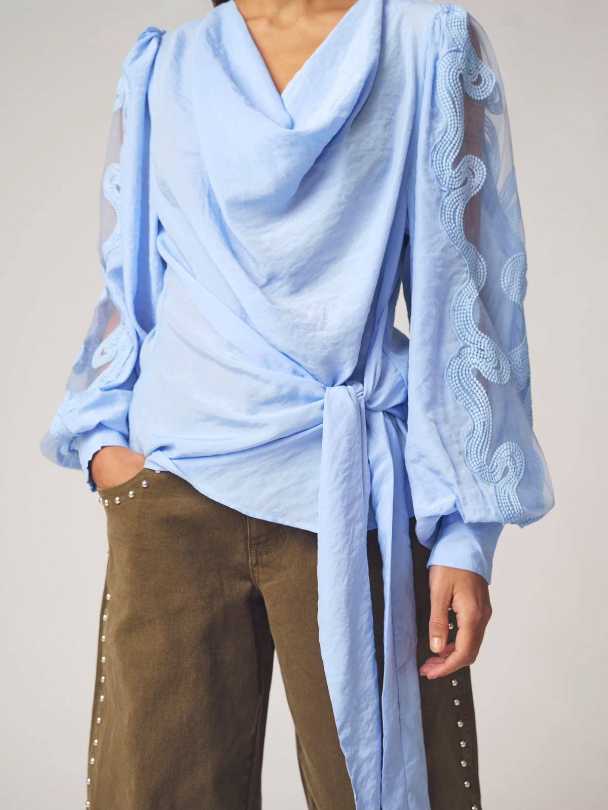 Gossia EmelieGO Blouse Bluser Soft Blue