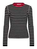 Gossia FabiolaGO Jumper T-Shirt Black / Off-white Stripes