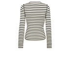 Gossia FabiolaGO Jumper T-Shirt Off-white/Black Stripes