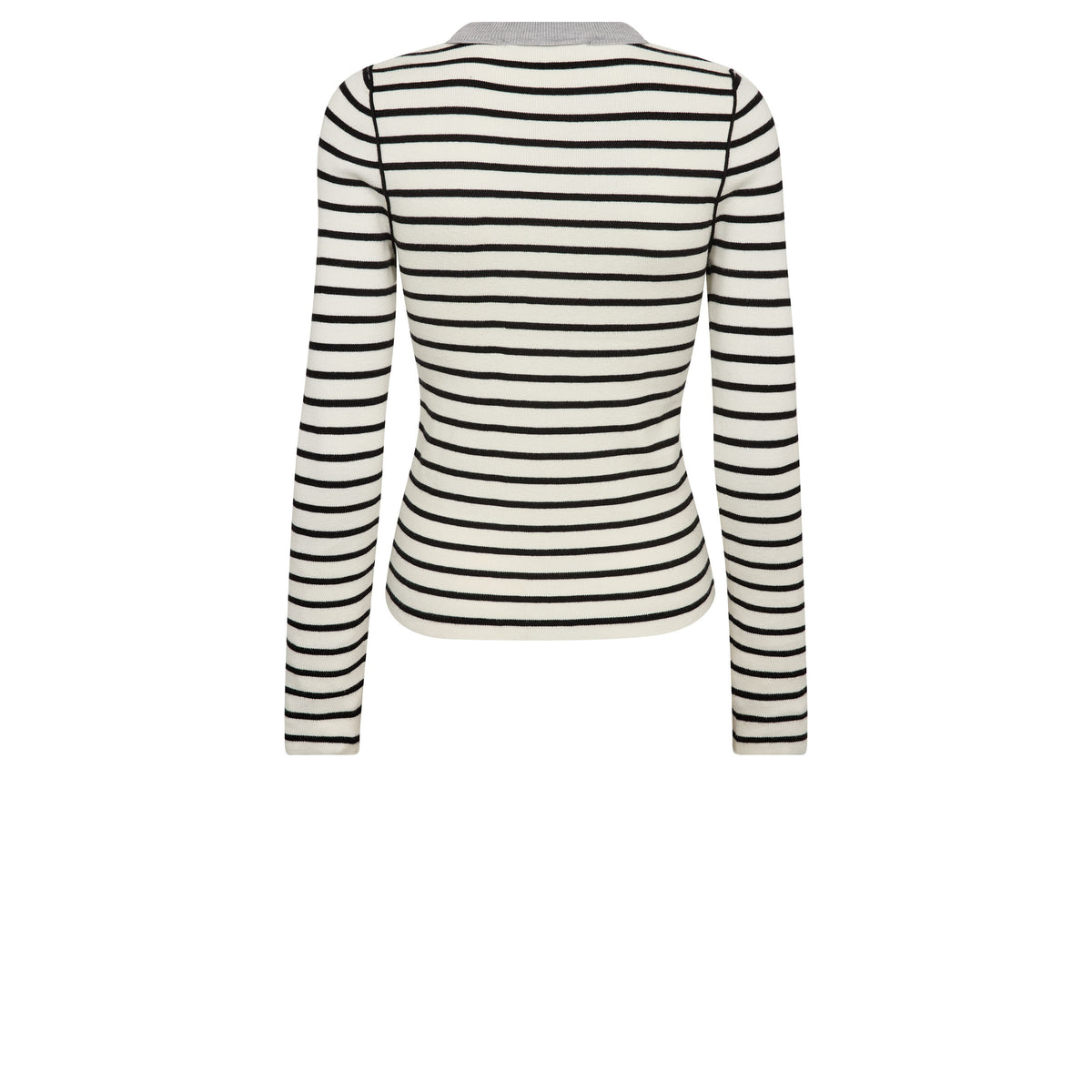 Gossia FabiolaGO Jumper T-Shirt Off-white/Black Stripes