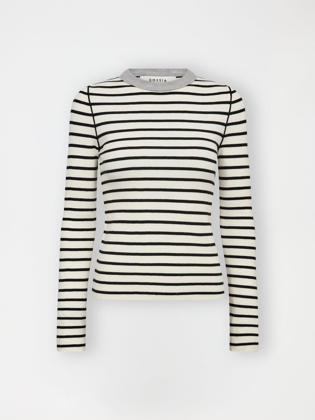 Gossia FabiolaGO Jumper T-Shirt Off-white/Black Stripes