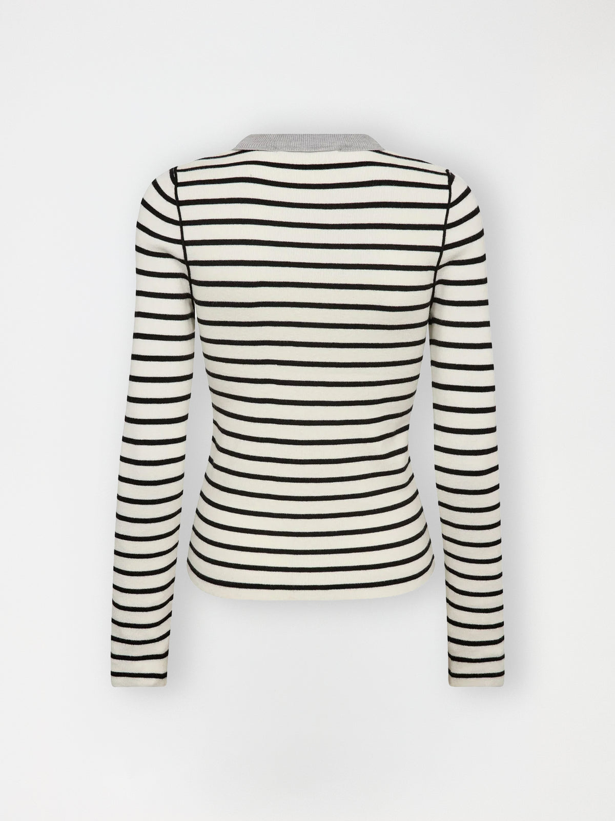 Gossia FabiolaGO Jumper T-Shirt Off-white/Black Stripes