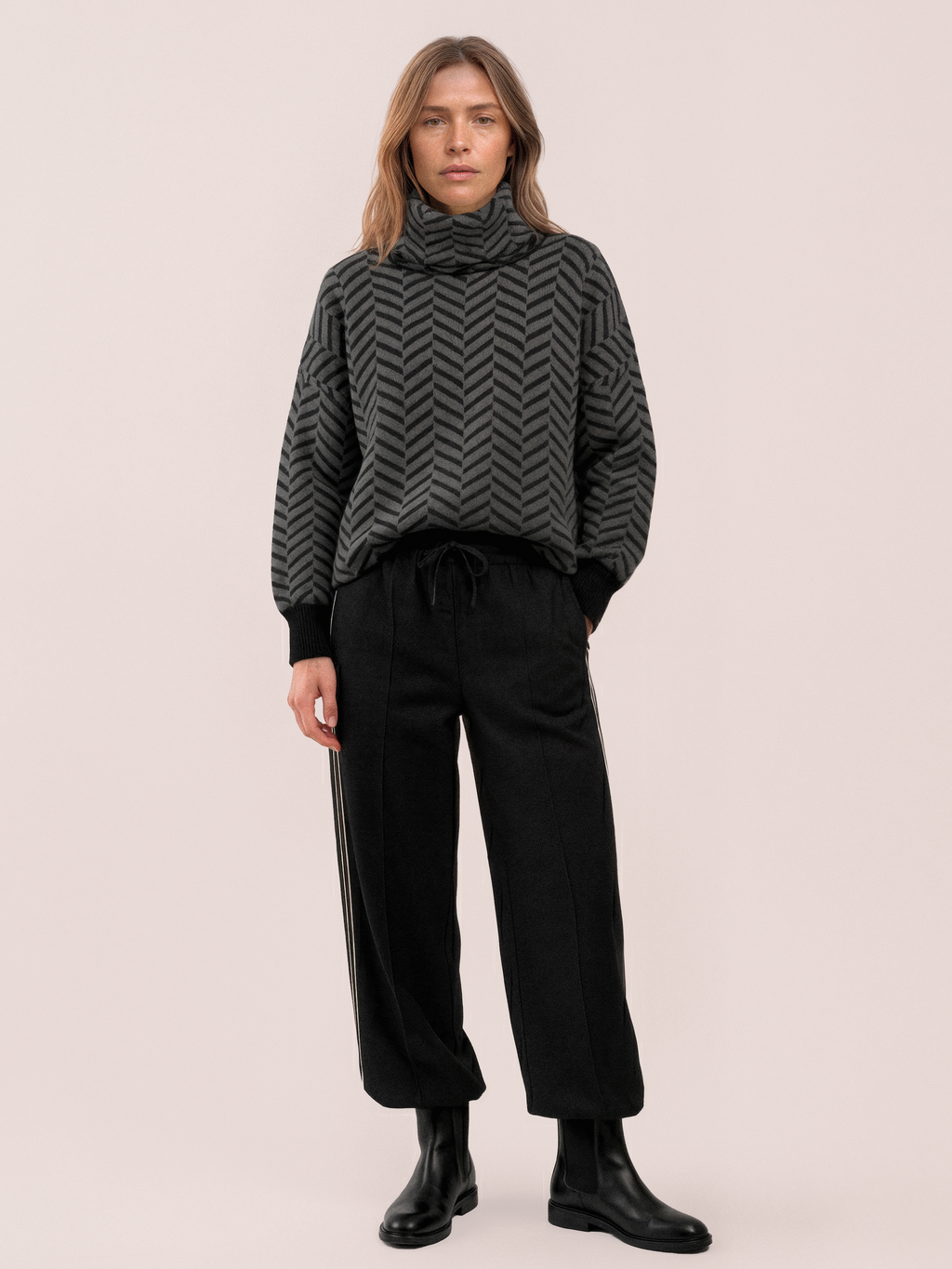 Gossia FlorenceGO Pants Pants Dark Grey Melange