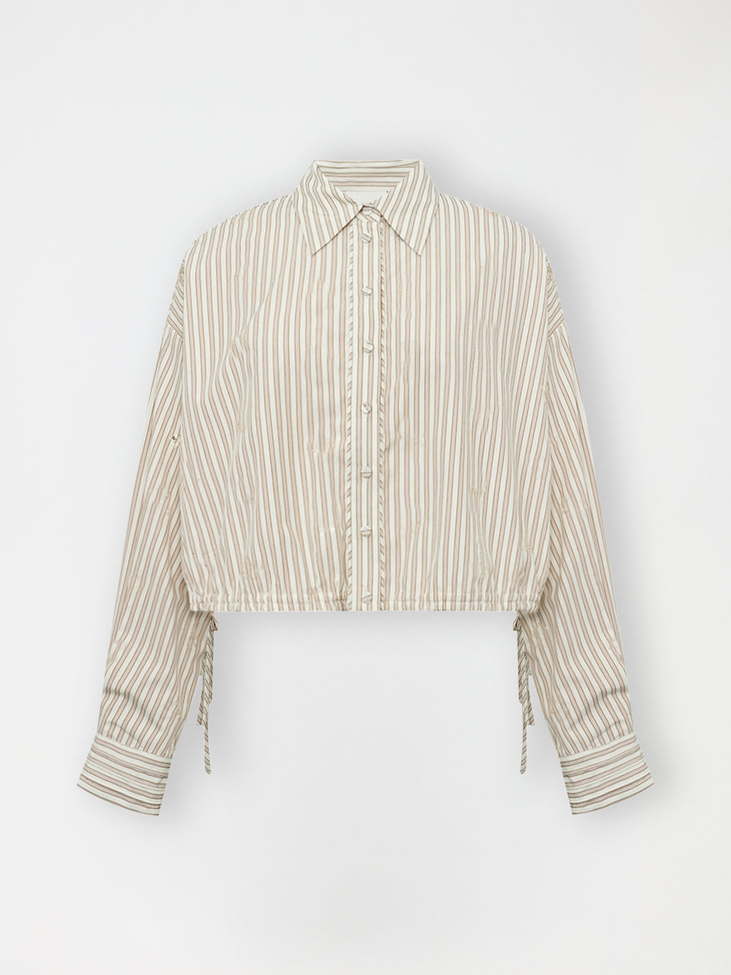 Gossia GemmaGO Jo Shirt Shirts Creme Brown Stripes