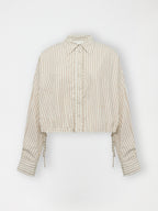 Gossia GemmaGO Jo Shirt Shirts Creme Brown Stripes