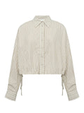 Gossia GemmaGO Jo Shirt Shirts Creme Brown Stripes