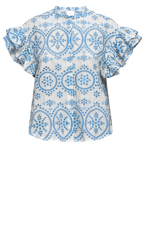 Gossia LeoneGO Shirt Skjorter Blue Mix