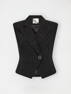 Gossia LianaGO Waistcoat Vests Black Melange