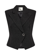 Gossia LianaGO Waistcoat Vests Black Melange