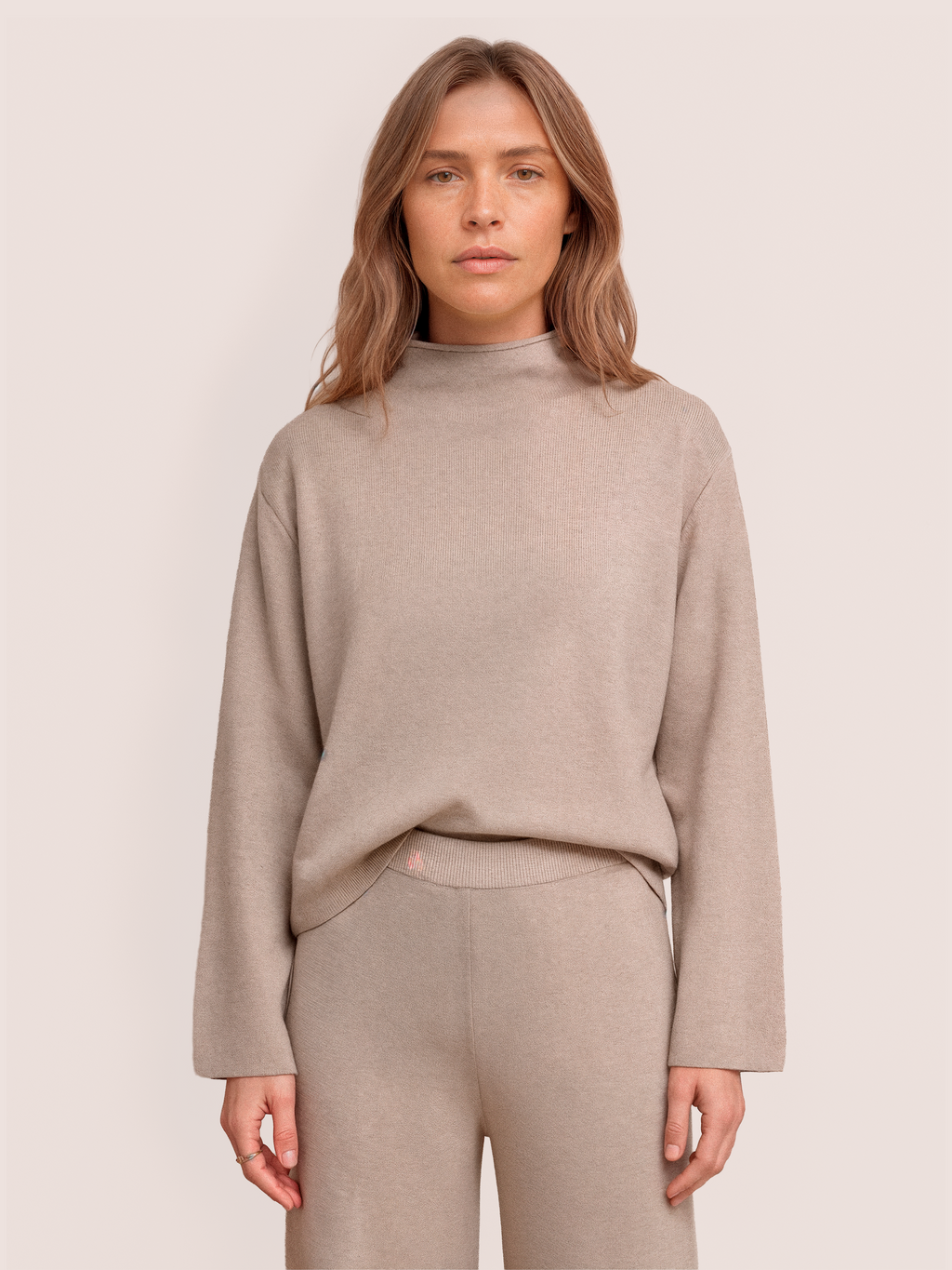 Gossia LoloGO Jumper Striktrøje Creme Kit Melange