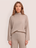 Gossia LoloGO Jumper Striktrøje Creme Kit Melange