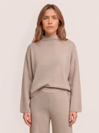 Gossia LoloGO Jumper Striktrøje Creme Kit Melange