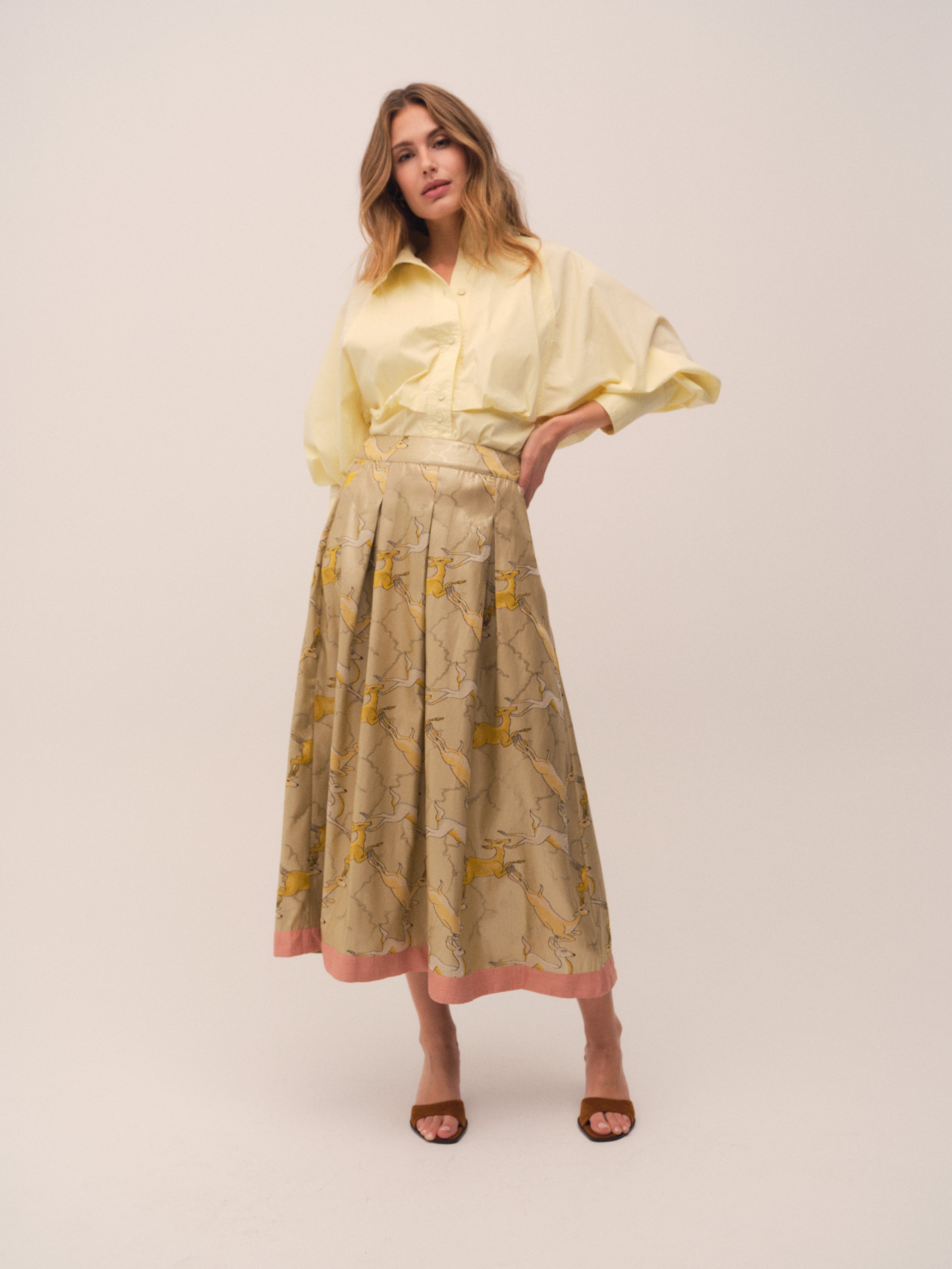 Gossia LovisaGO Jo Skirt Skirts Soft Lemon Mix