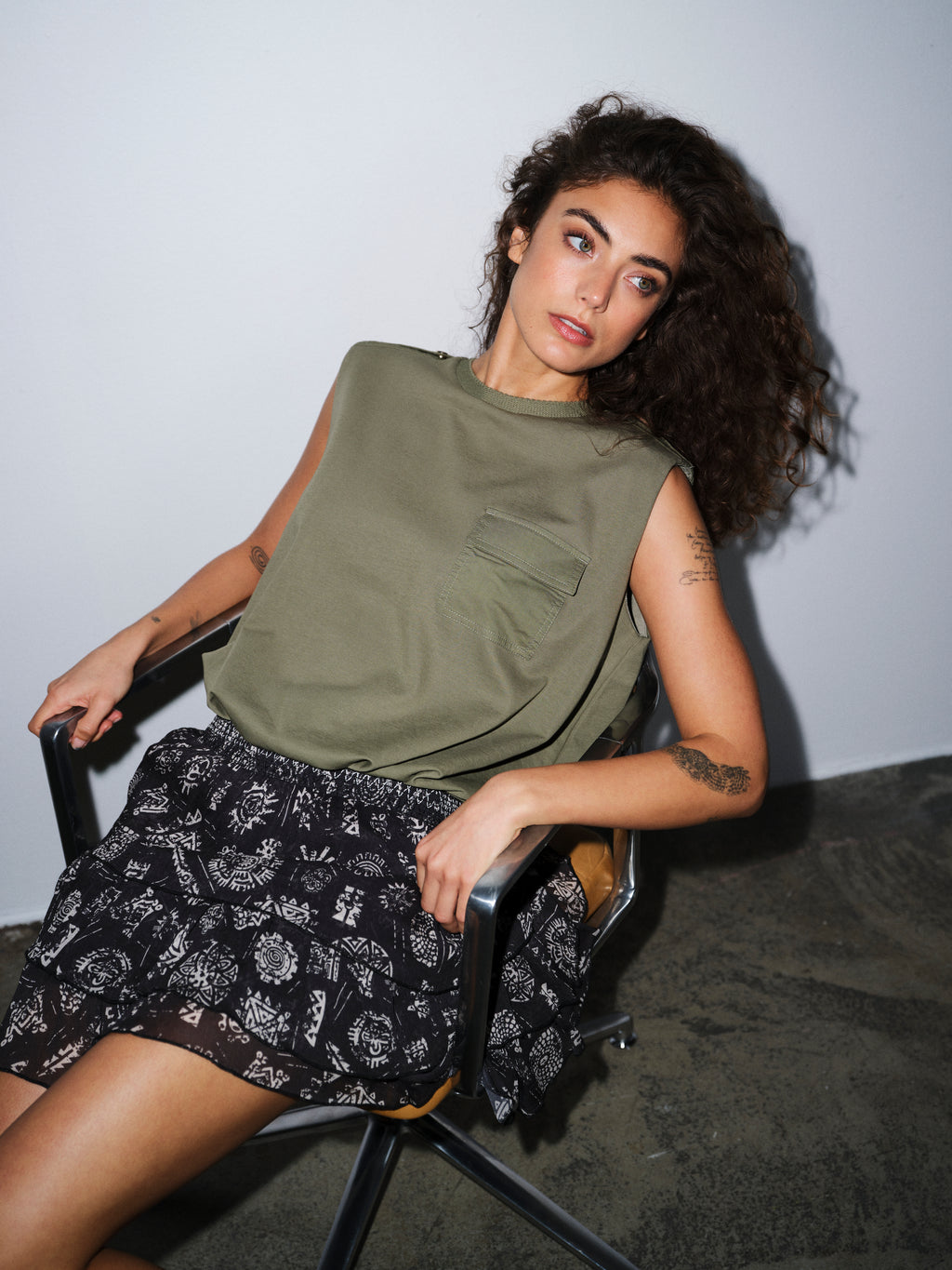 Gossia LuanaGO Tee Tops Dusty Green