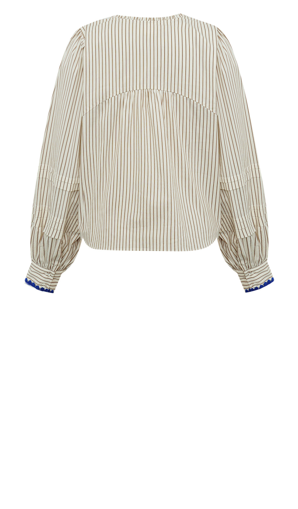 Gossia LuisaGo Blouse Bluser Creme Brown Stripes