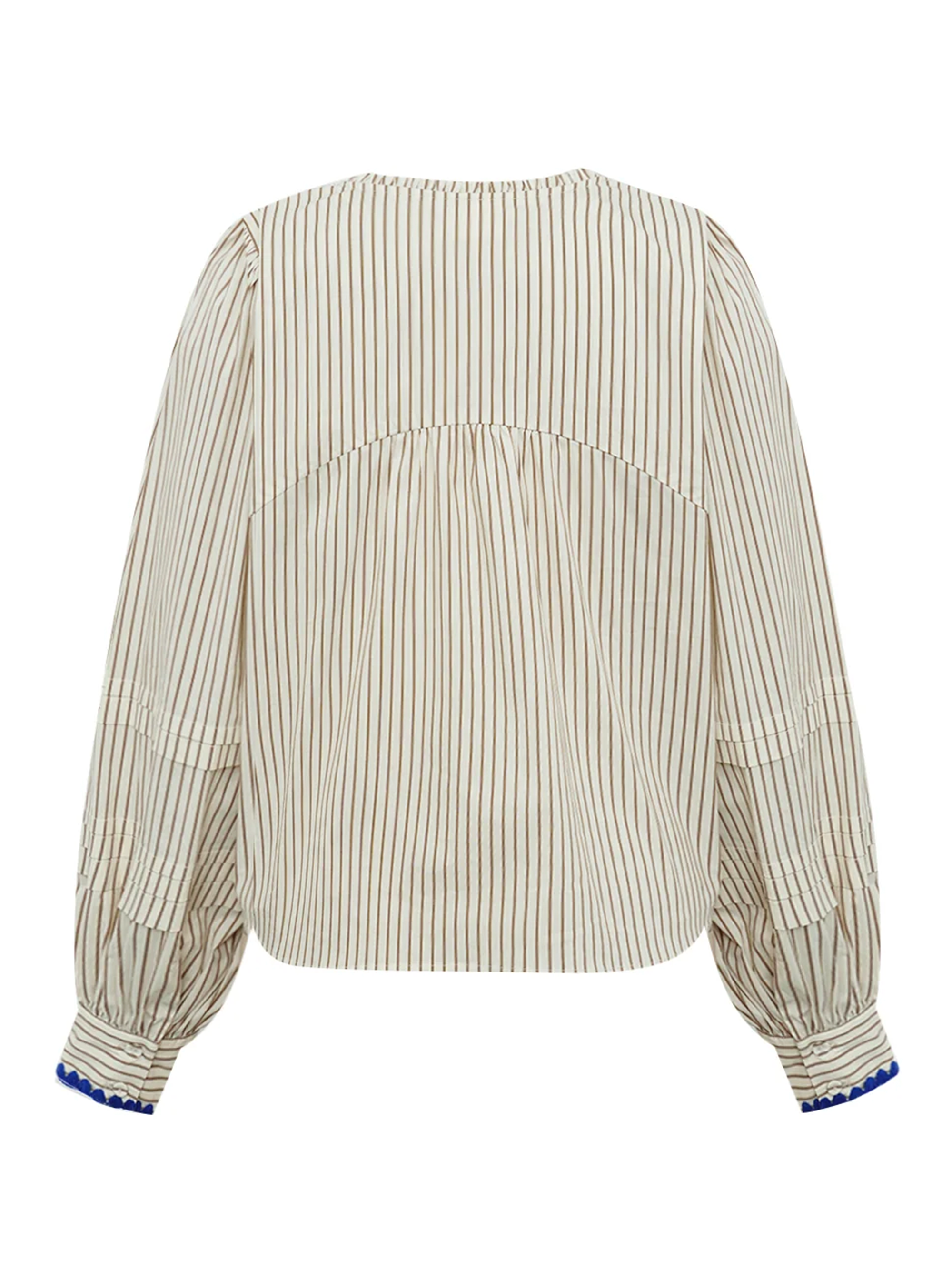 Gossia LuisaGo Blouse Bluser Creme Brown Stripes