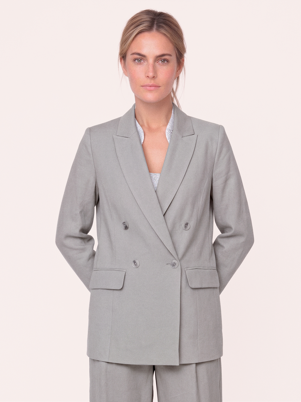 Gossia Magga Blazer Blazere Grey Steel