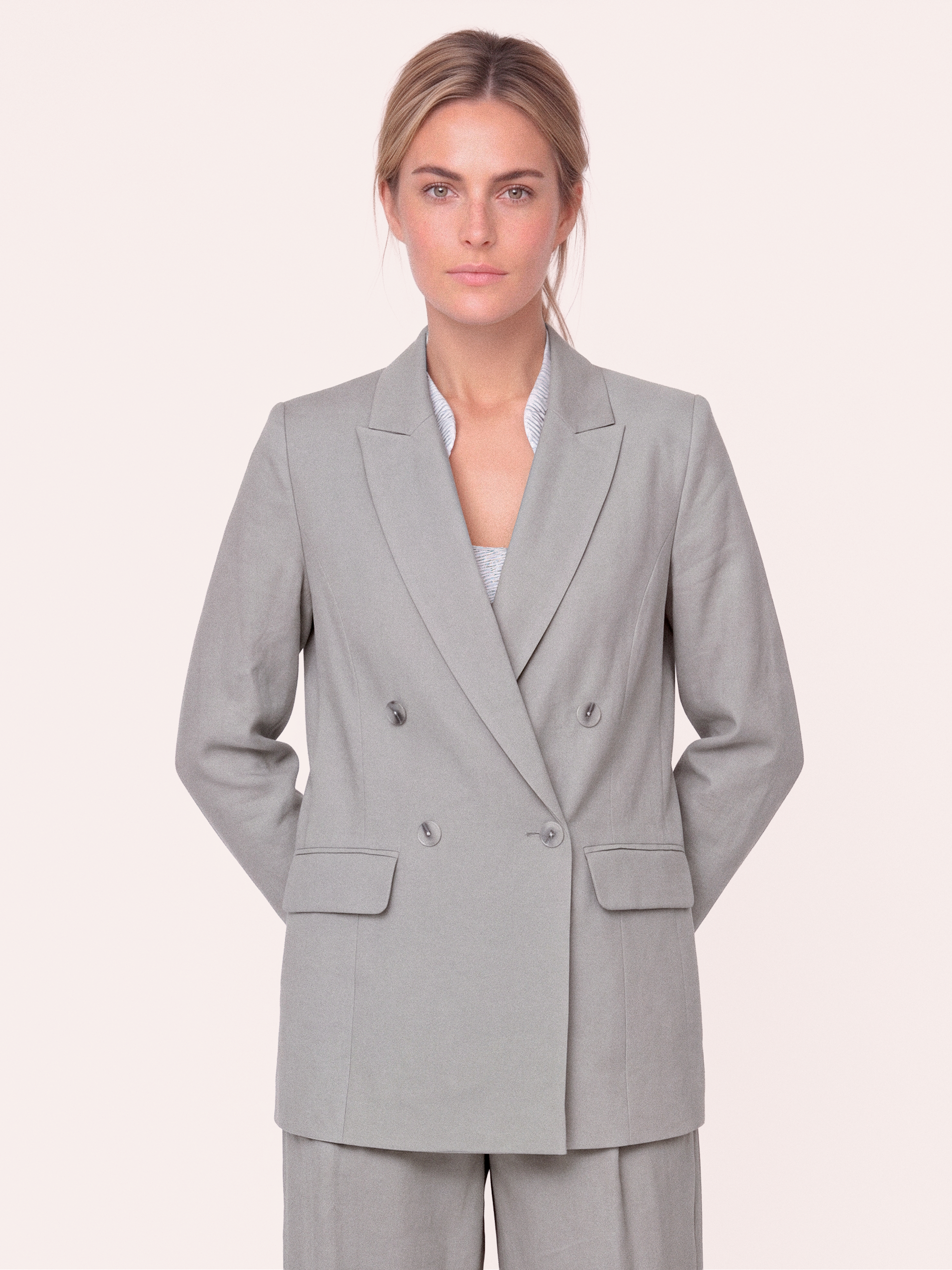 Gossia Magga Blazer Blazere Grey Steel